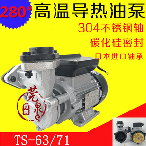 莞泉TS-63/71台湾导热高温油泵模温机热油循环泵高温280°C高油泵