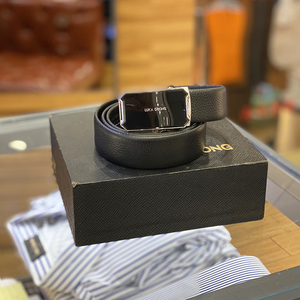 路卡迪龙男装2021腰带 四季商务休闲牛皮镜面自动扣皮带370211002