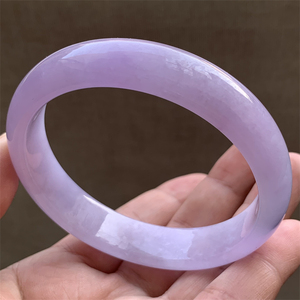001人付款淘宝天然a货缅甸翡翠手镯春彩紫罗兰满 阳绿正圈冰种女玉镯