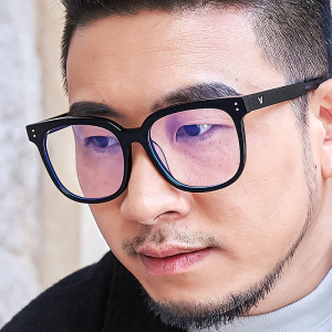 gm大号板材眼镜框男士近视方形大脸加宽胖子防蓝光素颜个性眼镜架