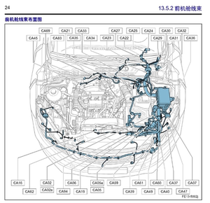 2020年 款吉利新博越维修电路图线路资料发动机变速箱布线线束图