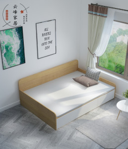 榻榻米单人床现代简约板式床收纳床储物床小户型卧室书房踏踏米床