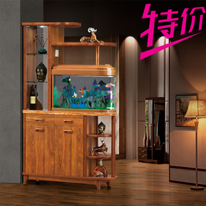 带鱼缸客厅进门玄关隔断入户酒柜门厅柜鞋柜屏风装饰柜现代间厅柜