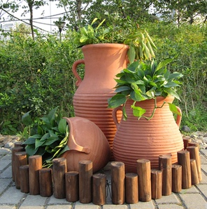 长方形型红泥陶罐土陶种菜花盆别墅庭院摆件欧式花园花钵7人付款250