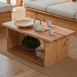 原木小茶几方几柏木桌子全实木边几客厅休闲几阳台家用民宿