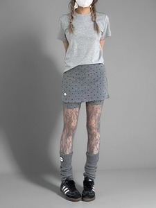 波点灰色弹力假两件运动裤裙2024年夏新款显瘦瑜伽中低腰打底热裤