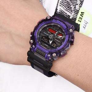 2021新款卡西欧手表男g-shock半透明紫工业风运动尼龙ga-900ts-6a