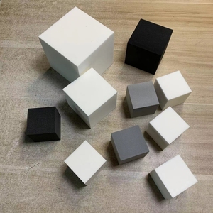黑白灰色eva泡沫方块幼儿园立方体玩具机器人比赛道具正方软积木