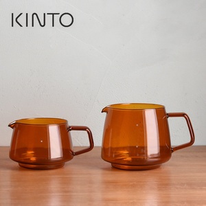 日本进口KINTO SEPIA系列琥珀色耐热玻璃杯咖啡壶 手冲咖啡分享壶