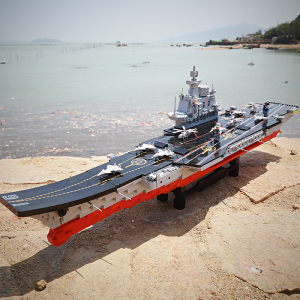 成年高难度巨大型军事航空母舰模型航母拼装玩具礼物男孩384人付款79