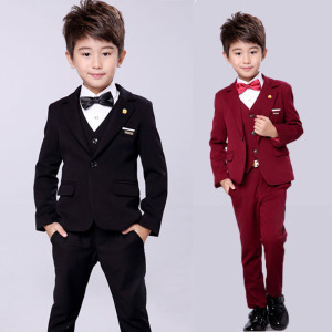 春季儿童2-3-4-5岁西装套装 2岁小男孩 6英伦 礼服 花童 结婚 7潮