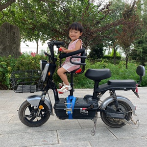 电动车儿童座椅前置三轮车宝宝安全座椅电瓶车踏板车小孩坐椅升降