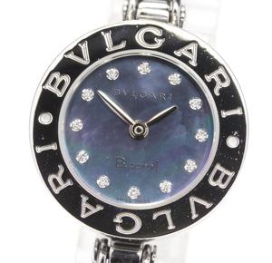 日本直邮二手正品真品bvlgari宝格丽b-zero1镶钻手镯女表bz22s