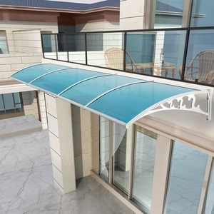 耐力板雨棚窗户大门阳台屋檐家用防雨篷防水挡板透明静音有机玻璃