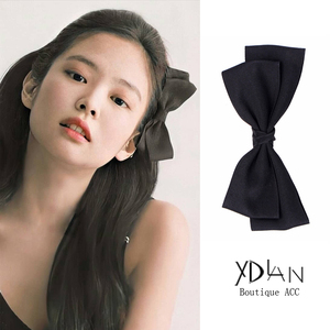 jennie金智妮同款发夹夏季侧边夹蝴蝶结头饰网红鸭嘴夹后脑勺顶夹