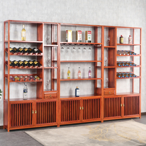 博古架茶叶展示实木柜架新中式多宝阁客厅办公室摆件收纳置物酒架