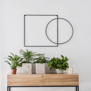 铁梵 北欧风格客厅金属壁饰玄关挂件铁艺壁挂墙面几何墙饰装饰品