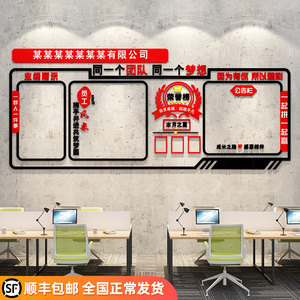 公司企业员工团队风采业绩展示荣誉榜公告栏装饰布置办公室文化墙