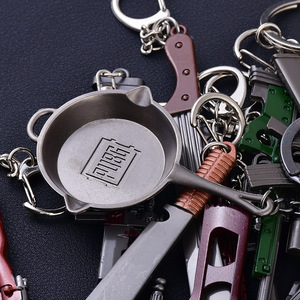 绝地求生钥匙扣吃鸡钥匙链三级头盔甲包 大吉大利绝地求生大逃杀