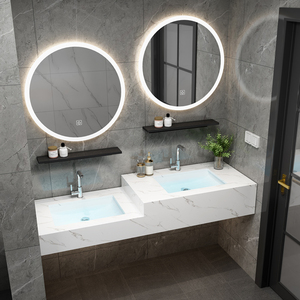 简约大理石台面洗手盆