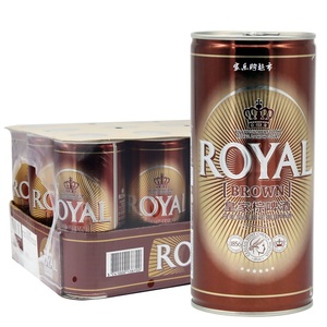原装进口royal丹麦啤酒皇家小麦白啤酒1l12听装棕啤黑啤酒易罐装