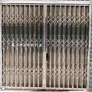 特惠封板不锈钢拉闸门 全封闭半封闭推拉折叠防盗家用商铺门