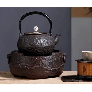 龙隐斋 老岩泥电陶炉家用煮茶炉静音台式铁壶银壶烧水炉煮茶器茶