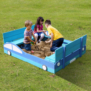 儿童沙池户外实木宝宝玩沙坑家用幼儿园挖沙围栏创意汽车造型沙盘