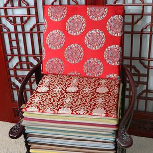 艺必旭红木沙发坐垫可拆洗皇宫圈茶椅垫中式椅子餐椅凳子垫定做