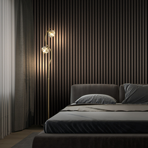 轻奢落地灯全铜卧室床头极简后现代创意北欧客厅沙发边站立式台灯