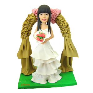 软陶人偶真人定制人偶人像雕塑陶塑陶瓷娃娃 diy泥人玩偶送女朋友