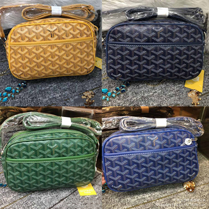 男女戈雅相机包单肩斜挎明星邓伦同款包包goyard小百搭潮狗牙女包