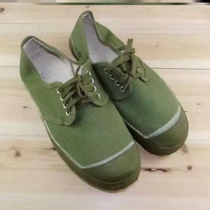 雷锋鞋七八十年代解放鞋绿胶鞋八路红军男女平坡黑布鞋舞台演出鞋