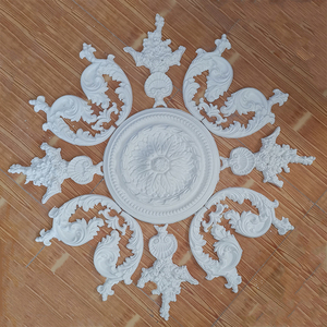 石膏线条拼花灯盘雕花吊顶装饰圆型组合法式欧式装修新款式