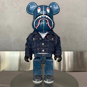 bearbrick bape1000p厘米暴力熊摆件积木熊公仔联名玩偶手办