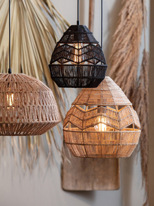 东南亚吊灯复古田园个性创意编织麻绳灯具客厅卧室餐厅民宿日式灯