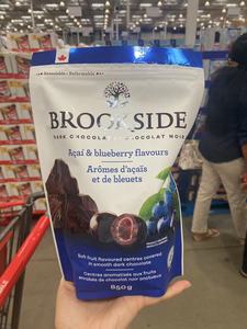 现货加拿大Brookside贝客诗蓝莓夹心黑巧克力豆850克