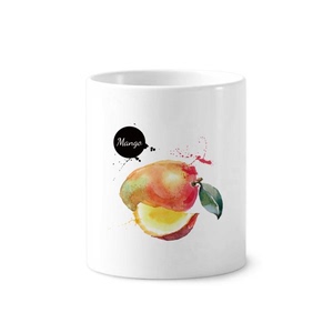 苹果漫画水果美味健康水彩画陶瓷刷牙杯子笔筒白色马克杯礼物