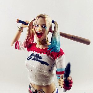 自杀小队小丑女x特遣队哈利奎恩布衣服版不正义联盟手办摆件模型