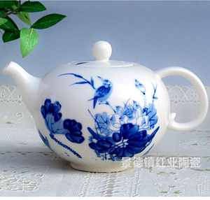 景德镇陶瓷套装家用功夫茶具手绘青瓷青花瓷泡茶中小红茶茶壶特价