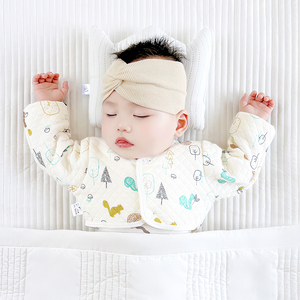 婴儿睡觉护肩夏季胳膊防冻衣新生儿童保暖坎肩纯棉宝宝护肩膀神器