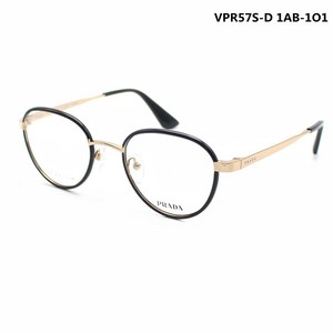 PRADA普拉达 镜框 纯钛圆框 光学近视眼镜 超轻眼镜框女款 VPR57S