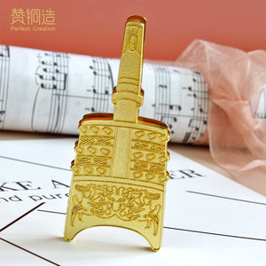 湖北纪念品武汉文创夹子磁铁冰箱贴博物馆编钟特色金属城市伴手礼