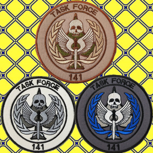 141特遣队cod使命召唤士气徽章军迷刺绣魔术贴圆形臂章补丁布贴章