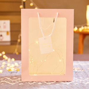 礼盒彩灯礼品盒礼物包装送礼手提礼品袋适用于40cm或40cm以下产品