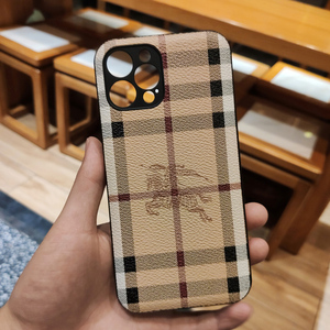 burberry巴宝莉iphone12promax手机壳xr苹果11适用8plus皮质7高档