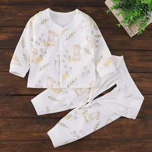 婴儿衣服a类纯棉0-3-6个月宝宝套装分体薄款新生婴儿儿衣服秋冬季