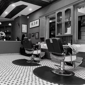 理发店镜台高端复古美发店剪发烫染镜子男士油头馆barber专用镜台