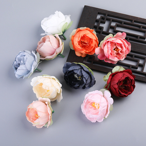 森系绢花仿真花 手工diy绢花头饰配件 玫瑰花苞小清新材料
