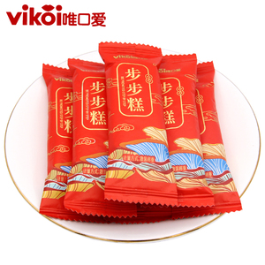唯口爱步步高米果糕点喜饼干蛋黄味500g约45结婚喜糖婚庆糖果散装